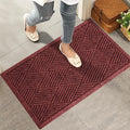 Sturdy Front Door Mat, Absorbent Muddy Dirt Resist Welcome Door Mats Outdoor by HIYARD