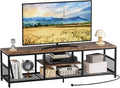 VECELO TV Stand with Power Outlets by VECELO