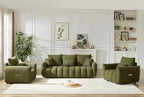 Antetek Set of 3 Teddy Sofa for Living Room, Modern 2 Units Deep Seat Sofa by Antetek