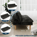 Ribilake 69" Futon Sofa Bed, 4 in 1 Multi-Function Couch Sleeper - Image 6