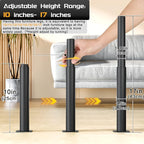 Metal Adjustable Furniture Legs 10-17 inch, Wlrrcwdttc Sofa Cabinet Legs - Image 3