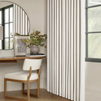 Natural Cream Pinch Pleated 100% Blackout Curtains 95 Inches Long | Double - Image 9