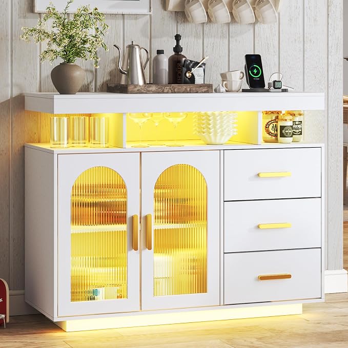 HNEBC LED Sideboard Buffet by HNEBC