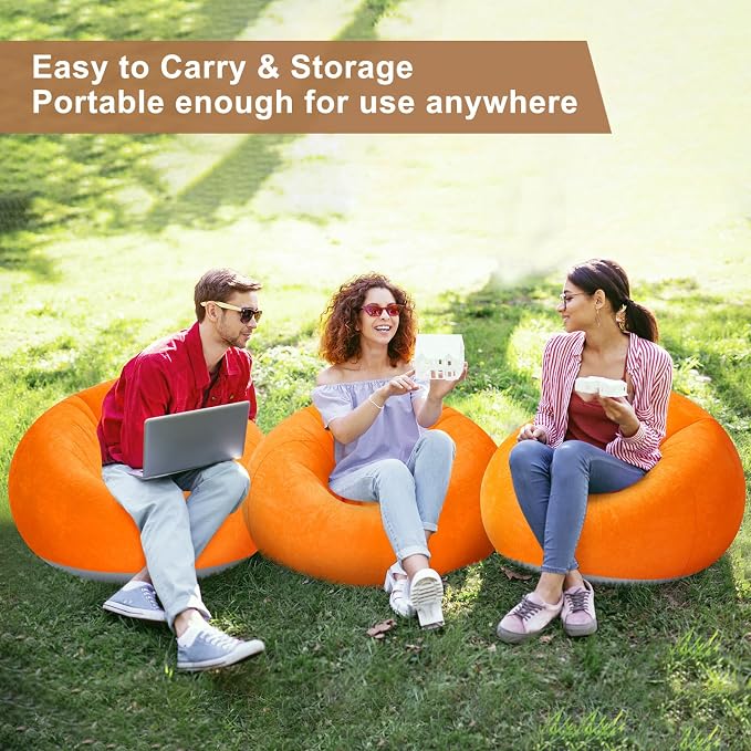 Realspring 6 9 12 Pcs Inflatable Bean Bag Chairs - Image 5