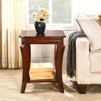 Traditional Distressed Farmhouse Style Coffee Table Set, 2-Piece Solid Wood - Image 9