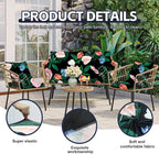 8Pcs Patio Cushion Covers, Outdoor Stretch Cushion Covers, Washable | Stretch - Image 3
