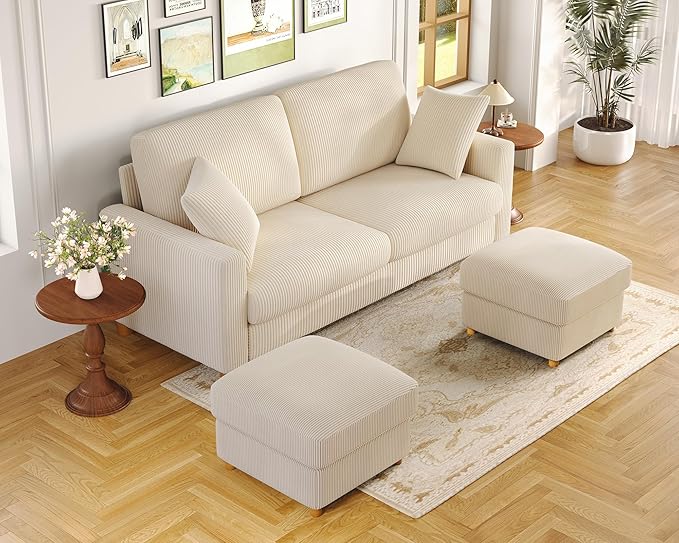 Kidirect 70in U Shaped Couch, Modular Sofa No Tool Assembly, Comfy Sectional by Kidirect