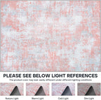 Aelenmu 10x14 Area Rugs for Living Room Dining Room Washable Pink | Soft Modern - Image 7