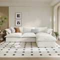 Cloud Sectional Sofa, 114.2" Large L Shape Convertible Modular Couches by Gtilzria
