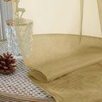 Gold Sheer Curtains 90 Inches Long 2 Panels Set - Image 5