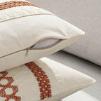 MIULEE Set of 2 Fall Burnt Orange Decorative Pillow Covers 20x20 | Farmhouse - Image 5