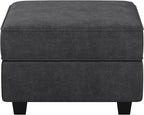 Belffin Fabric Modular Sectional Sofa Storage Ottoman Module Couch Side - Image 9