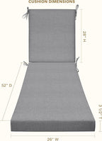 Honeycomb Outdoor Chaise Lounge Cushion - Image 2