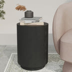 LeisureMod 14” Wide Round Side Table in Fiberstone - Image 4