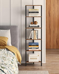 TUTOTAK Corner Shelf, 6-Tier Corner Bookshelf by ChoosetutotakFurnitureBuildYourCozyHome
