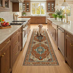 RELEANY Washable Area Rug, Runner 2'x8', Water Repellent, Pet Friendly by RELEANY