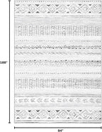 cotiled Boho 7x9 Area Rug for Living Room: Large Moroccan Washable Rug | Solve - Image 2