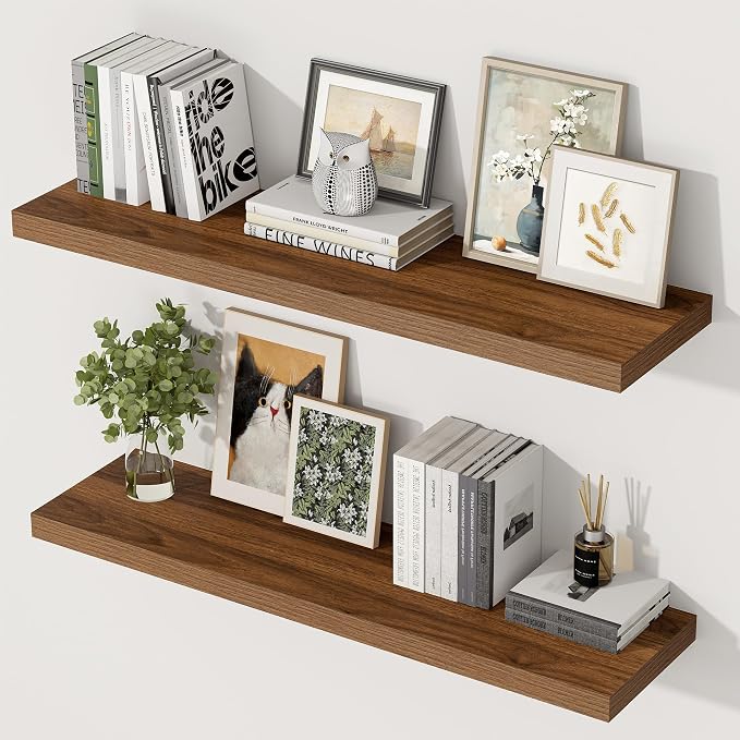 36 Inch Floating Shelves, 12 Inch Deep Floating Shelves by Unknown