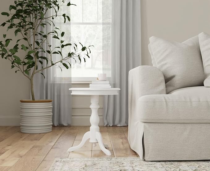Carolina Classics Gilda Side Table in Antique Ivory - Image 7