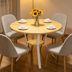 Wildhome Round Dining Table for 2-4, 43 Inch Dining Room Kitchen Table by WildhomeYourHomeFurnishingSolution