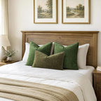 MIULEE Decorative Euro Sham Pillow Covers 26x26 Inch Forest Green 2 Pack | - Image 6
