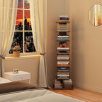 TUTOTAK Narrow Bookshelf, 8-Tier Bookcase, Spine Book Shelf - Image 4