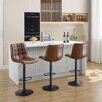 FIRAVOE Counter Height Bar Stools, Swivel Barstools Set of 3 - Image 8