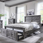 Aitjunz Farmhouse Queen Size Bed Frame by AITJUNZ