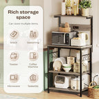 SUPERJARE Kitchen Bakers Rack - Image 5