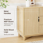 47.2" W Storage Cabinet with 3 Drawers, Fluted Buffet Cabinet with Storage - Image 5