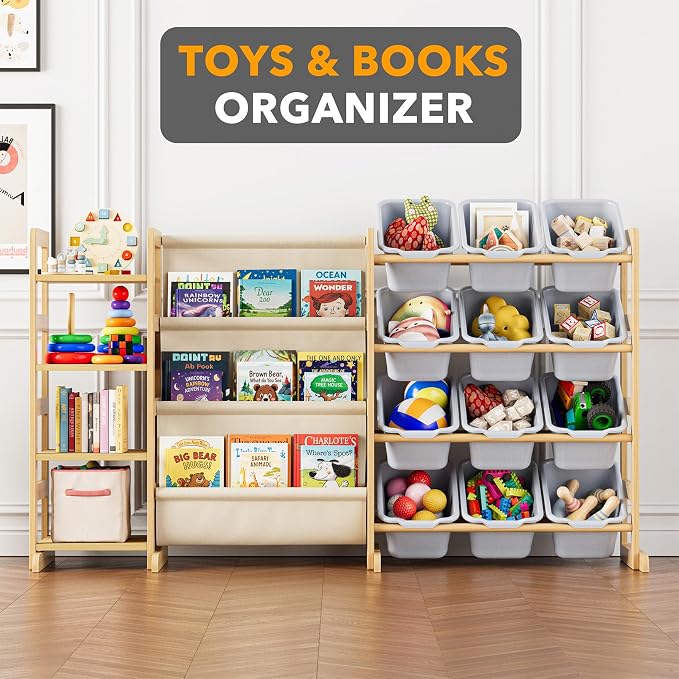 SpaceAid 3-in-1 Toy Storage Organizer - Image 4