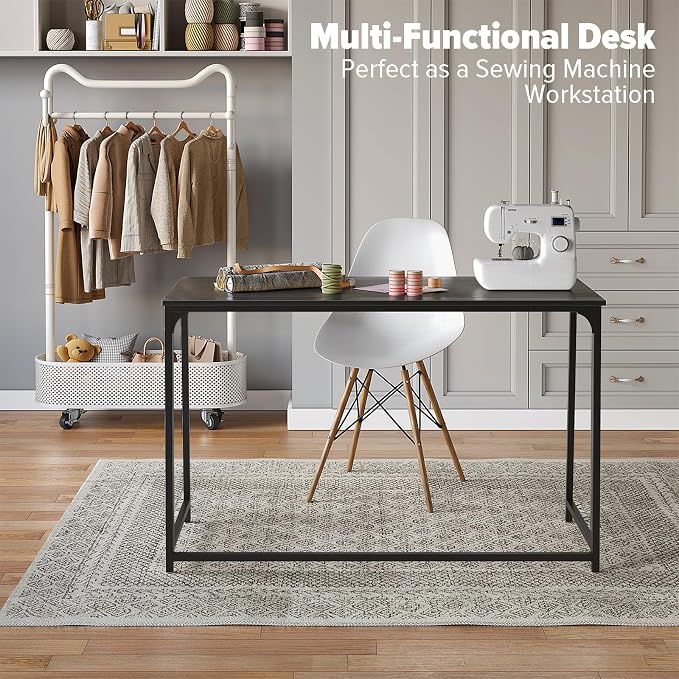 WOHOMO Folding Desk, 47.2" Foldable Computer Desk - Image 6