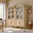 ONBRILL 71" Tall Arched Cabinet, 5-Tier Arched Kitchen Pantry - Image 7