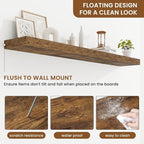 fuqing Floating Shelves for Wall, Wall Mounted Wood Floating Shelf - Image 5