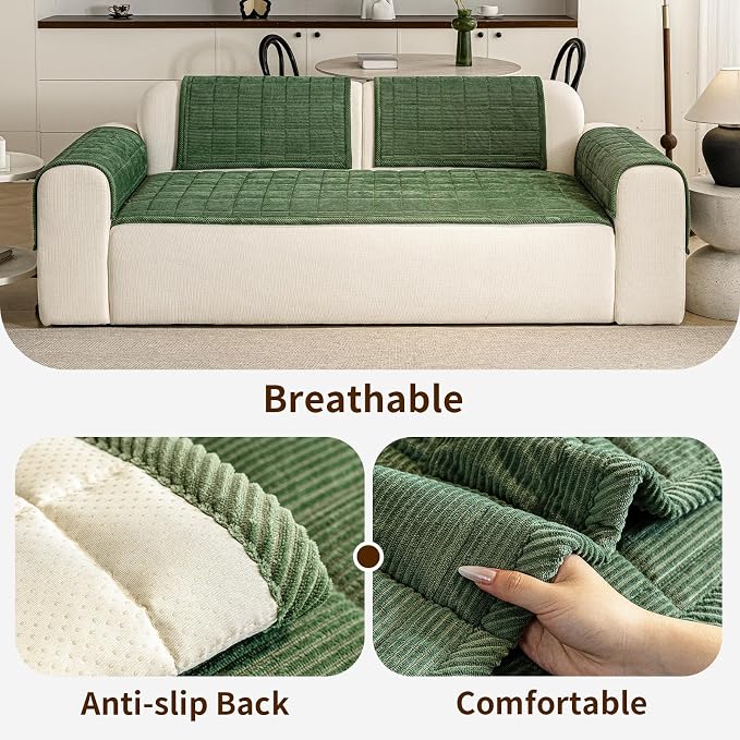 Couch Covers for Dogs Washable, 27.6"x59.1" Non Slip Couch Covers for Loveseat - Image 4