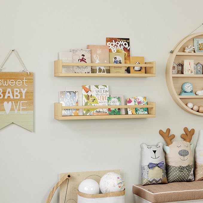 Onlysky Set of 4 Wall-Mounted Kid's Bookshelf - Image 4