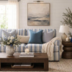 GIGIZAZA Stone Blue Velvet Throw Pillow Covers 22x22 Pack of 2 | Decorative - Image 2