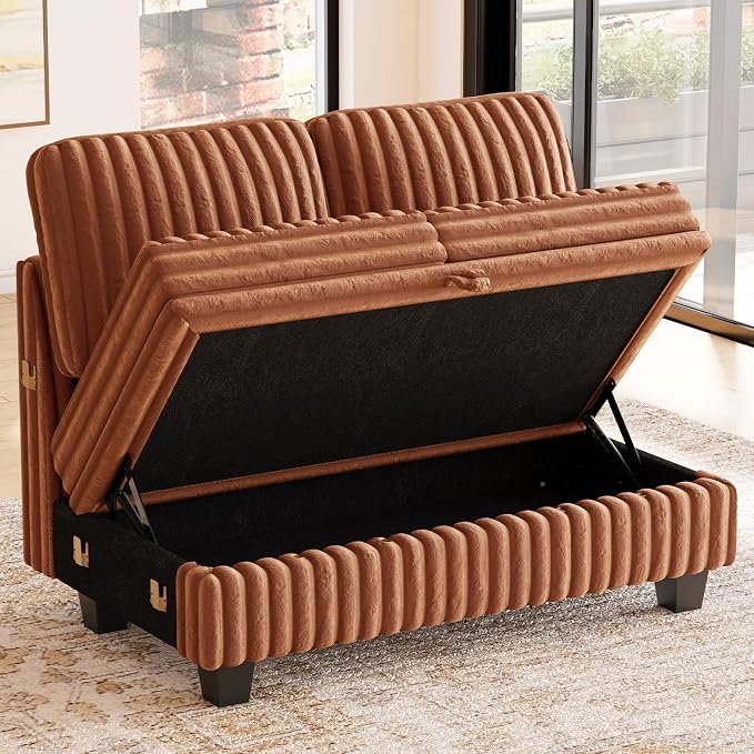 Belffin Corduroy Fabric Loveseat Module - Image 3