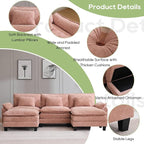 Oprisen 120" Modular Sectional Sofa, Comfy Cloud Couch Sectional Sofa - Image 5