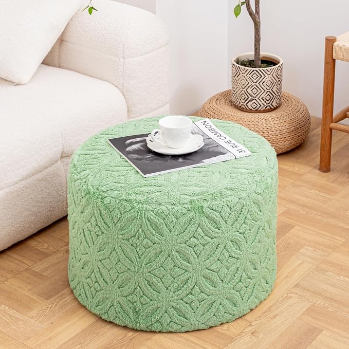 Plush Multi-Functional Ottoman Pouf – Ergonomic Ottoman Foot Rest by Unknown