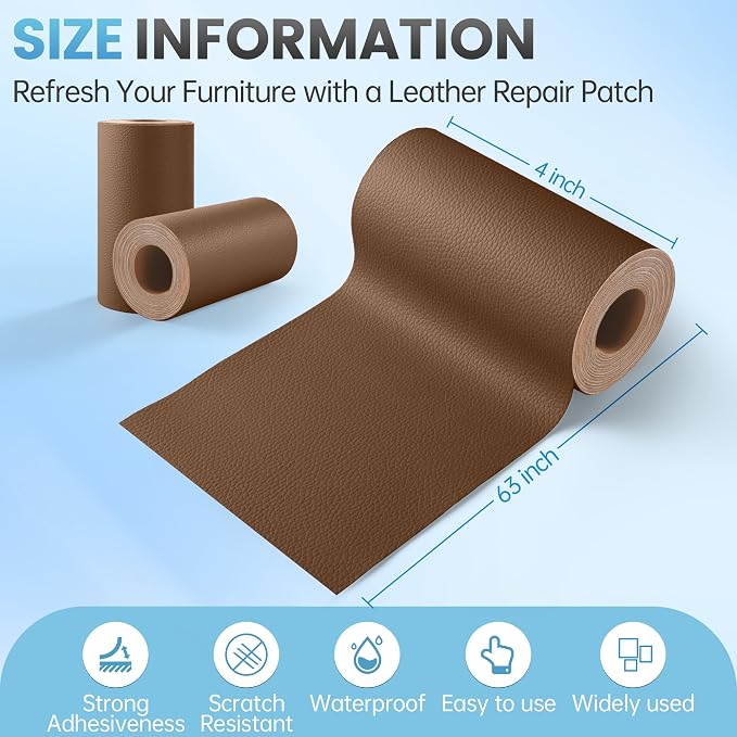 Leather Repair Patch Tape Kit, Vinyl Leather Repair Kit - Image 2