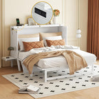 Queen Size Murphy Bed with USB Port and Removable Shelves on Each Side - Image 3