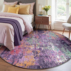 RELEANY Washable Round 8ft Area Rug by RELEANY