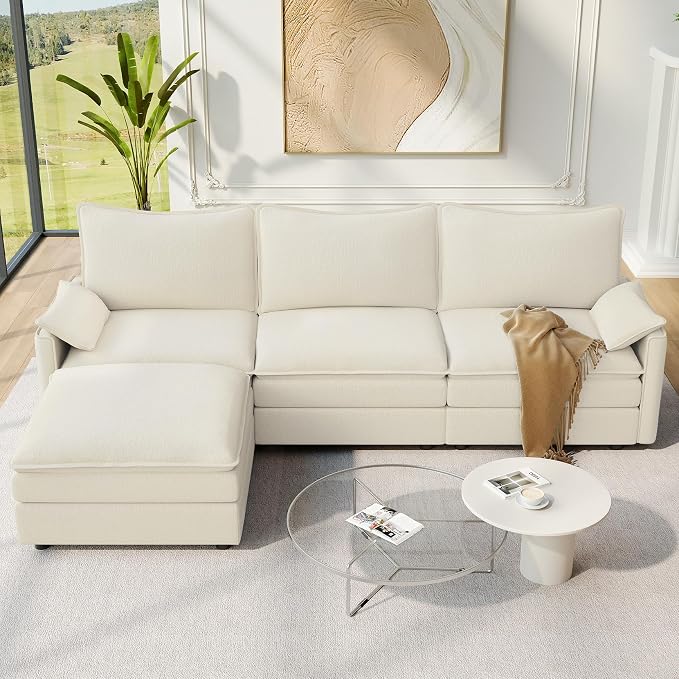 Vesgantti 108" Modular Sectional Sofa, Comfy Cloud Couch - Image 12
