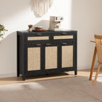 SICOTAS Rattan Sideboard Buffet Cabinet - Image 3