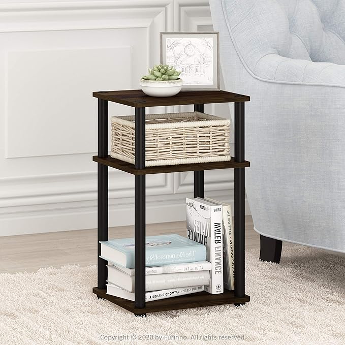 Furinno Just 3-Tier Turn-N-Tube End Table / Side Table / Night Stand / Bedside - Image 2