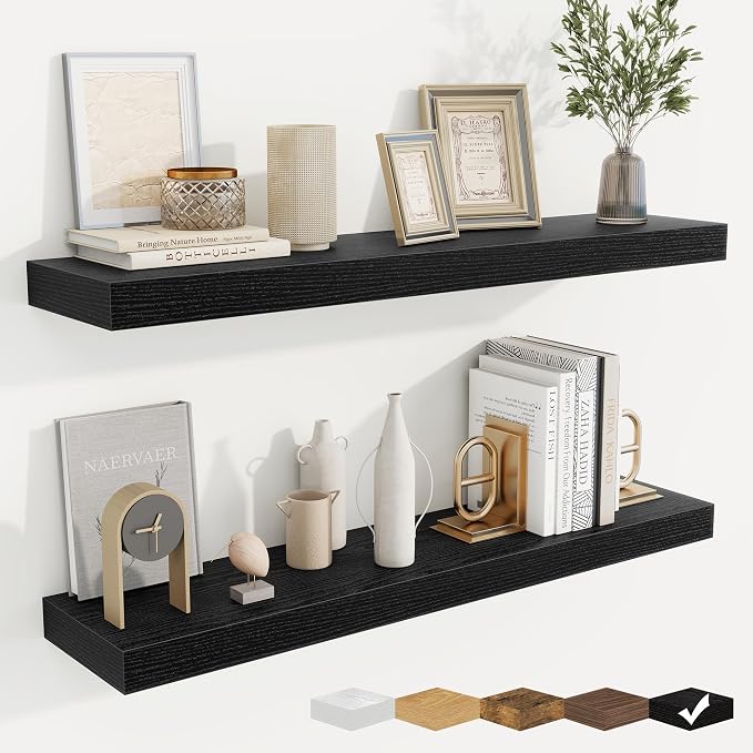 fuqing Floating Shelves for Wall, Wall Mounted Wood Floating Shelf by Fuqing