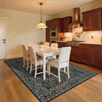 8x10 Washable Area Rugs for Living Room, Stain Resistant Vintage Rugs for - Image 4