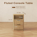 4-Piece Fluted Living Room Set Includes 31.5" Fluted Lift Top Coffee Table - Image 3