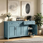 Scurrty Sideboard Buffet Cabinet, Vintage Coffee Bar Cabinets - Image 3